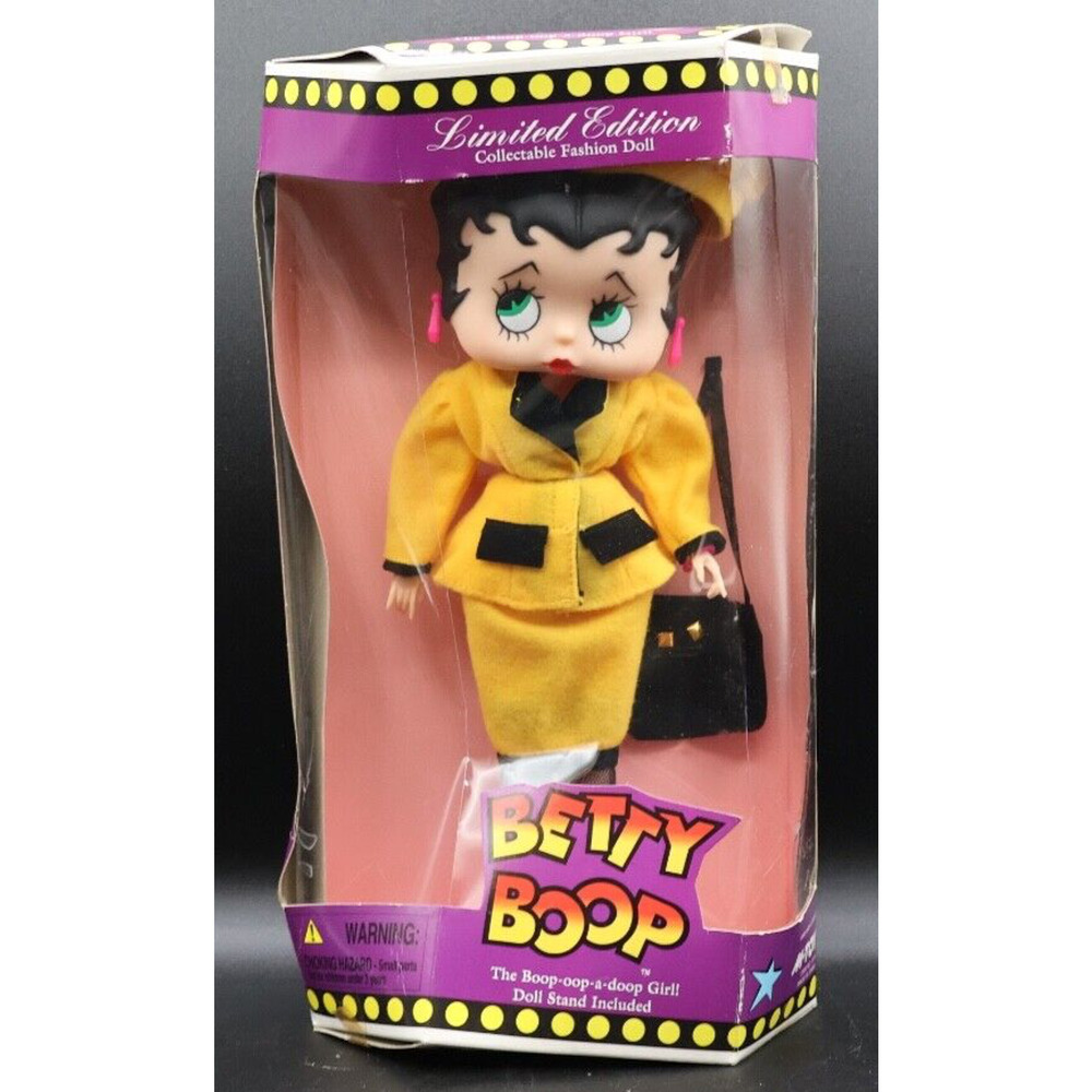 Vtg. 1986 Betty Boop The Boop-oop-a-doop Limited Edition Collectible Doll Yellow